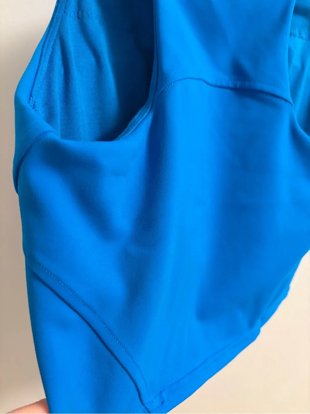 lululemon athletica Bright Blue High-Neck Crop Tank